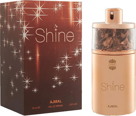 Ajmal Shine Eau De Parfum Powdery 75ml Perfume For Women And Sacred Love Deodorant 200ml For Women