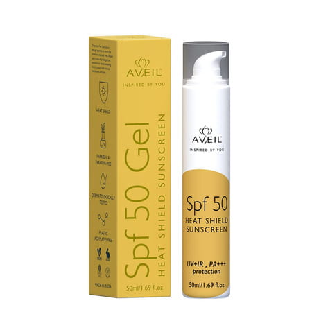 Aveil Spf 50 Gel | With Heat Shield | Pump | 50 Ml