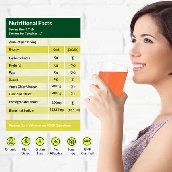 Wellbeing Nutrition Acv Effervescent For Weight Loss & Fat Burn 17 Tabs (Pack Of 1)