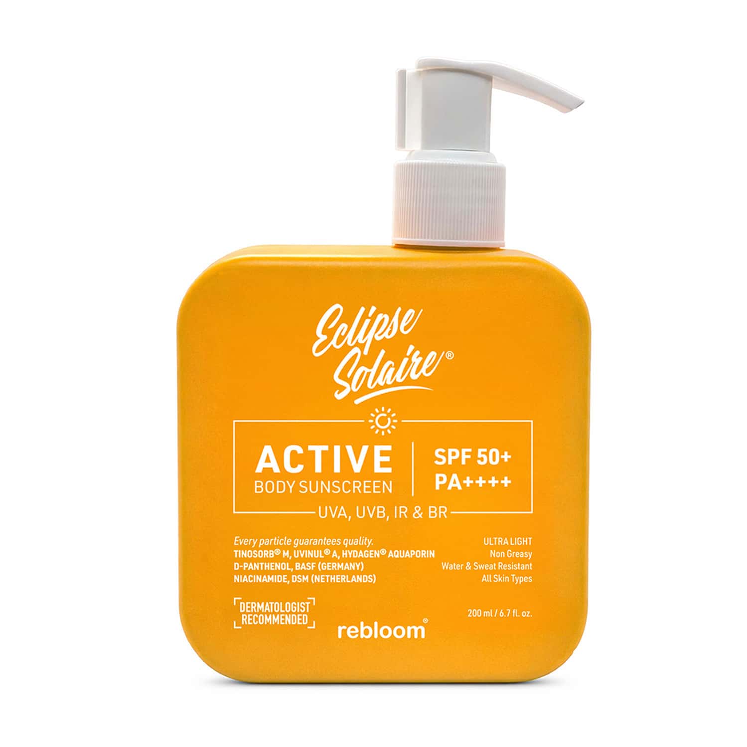 Eclipse Solaire Active Body Sunscreen Spf 50+ Pa++++ 200ml
