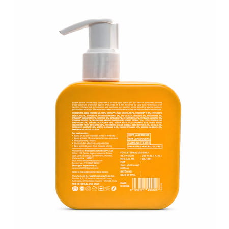 Eclipse Solaire Active Body Sunscreen Spf 50+ Pa++++ 200ml