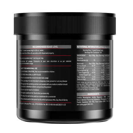 Muscleblaze Micronized Creatine Monohydrate Powder | Fruit Splash (50 Servings | 200g)