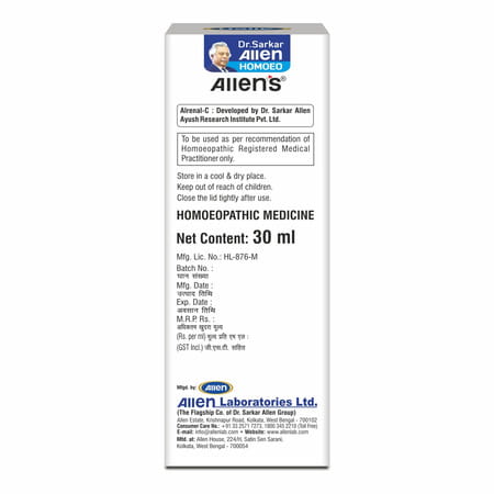 Allen Laboratories Alrenal-C Drops (30 Ml X 2 Packs)