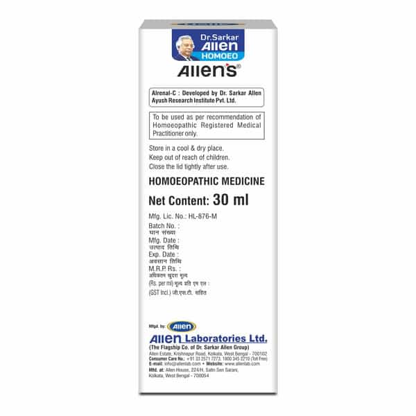 Allen Laboratories Alrenal-C Drops (30 Ml X 2 Packs)