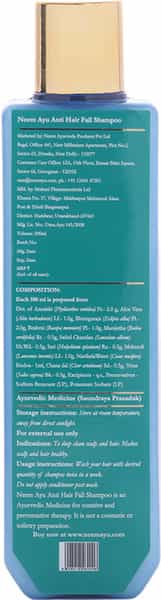 Neem Ayu Expert Anti Hair Fall Shampoo 200Ml| No Sulphate Parabens| Enrich With Milk Protein