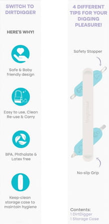 Tinycrawl Dirtdigger - Baby Multipurpose Grooming Tool