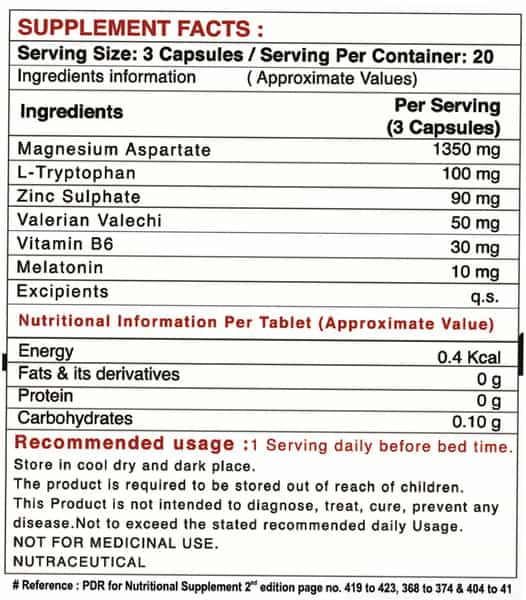 Pharmgrade Snooze Prime Zma Gold For Deep Restfull Sleep With Melatonin - 60 Tablets