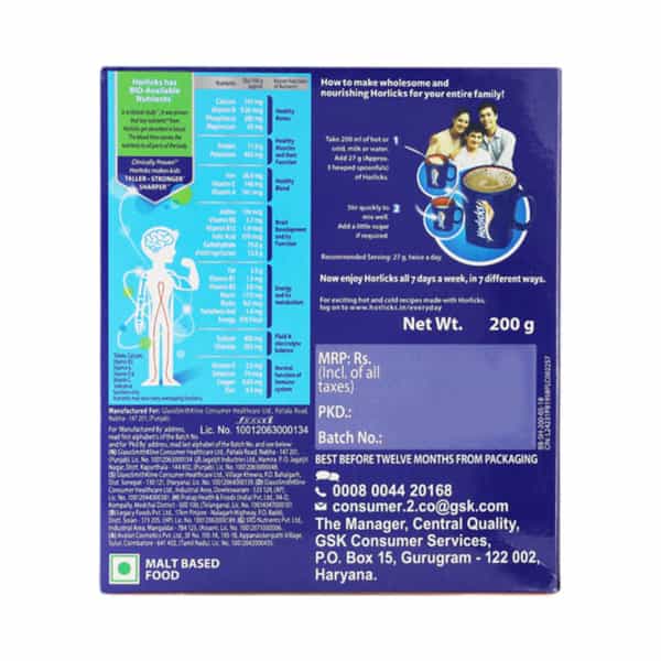 Horlicks Classic Malt Refill 200 Gm