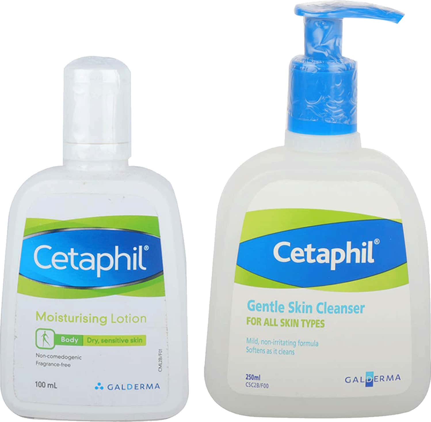 Cetaphil Moisturizing Lotion 100ml & Gentle Skin Cleanser 250ml | Dry Skin | Combo
