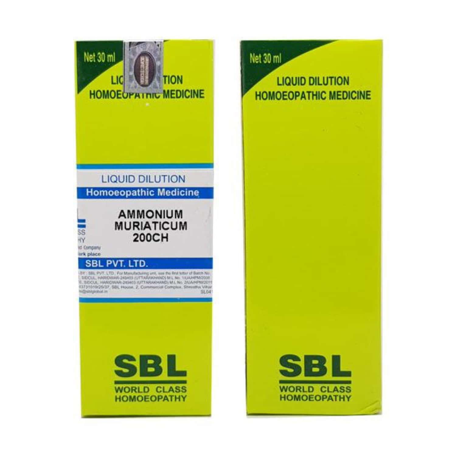 Sbl Ammonium Muriaticum Dilution 200 Ch 30 Ml Pack Of 2