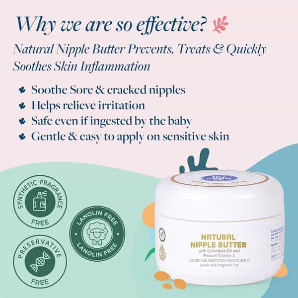 The Moms Co. Natural  Nipple Butter  Container Of 25 G