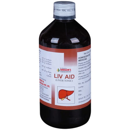 Baksons Homoeopathy Liv Aid Liver Tonic 450 Ml