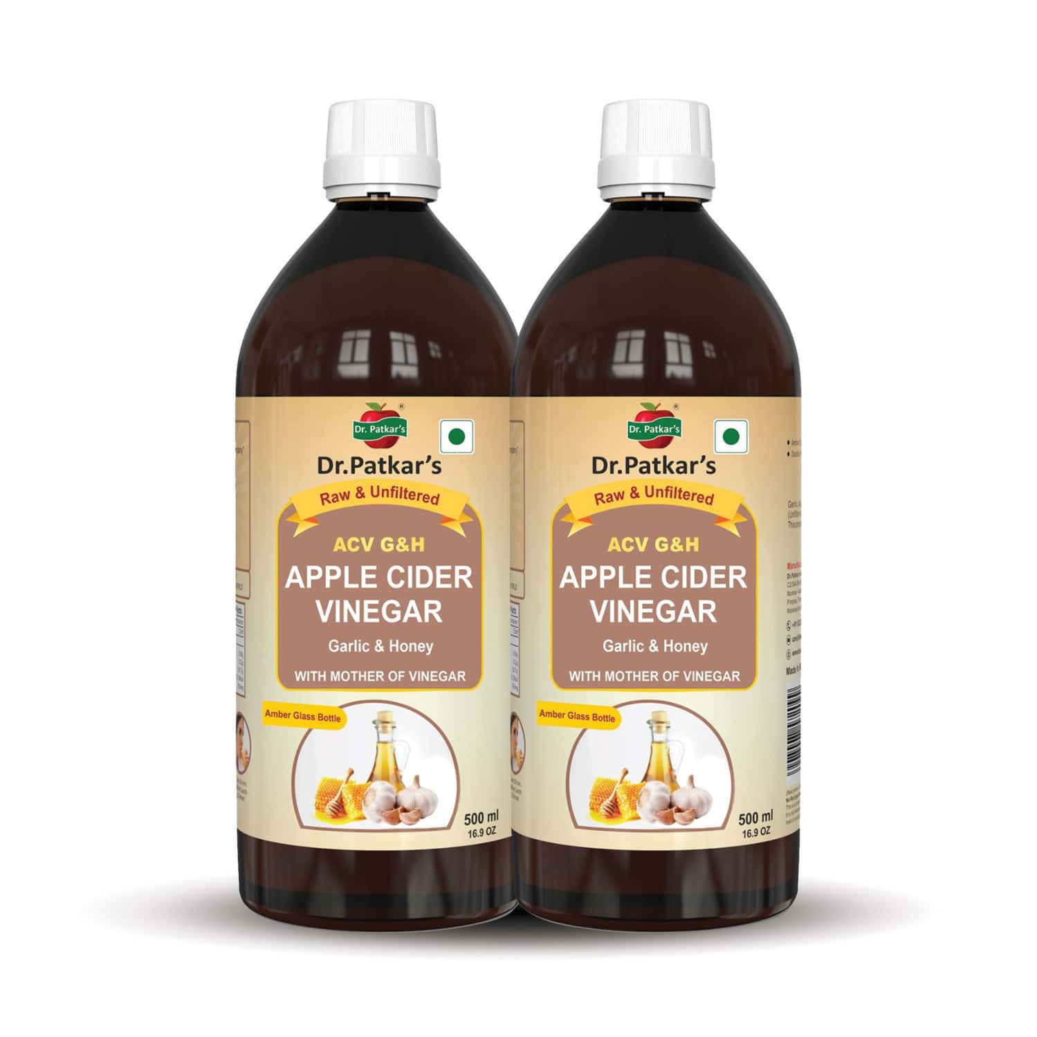 Dr. Patkar's Apple Cider Vinegar With Garlic& Honey 1000 Ml