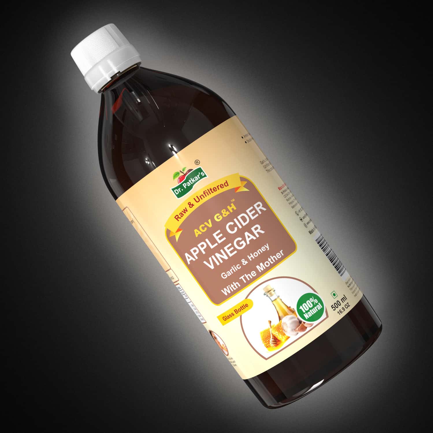 Dr. Patkar'S Apple Cider Vinegar With Garlic& Honey 1000 Ml