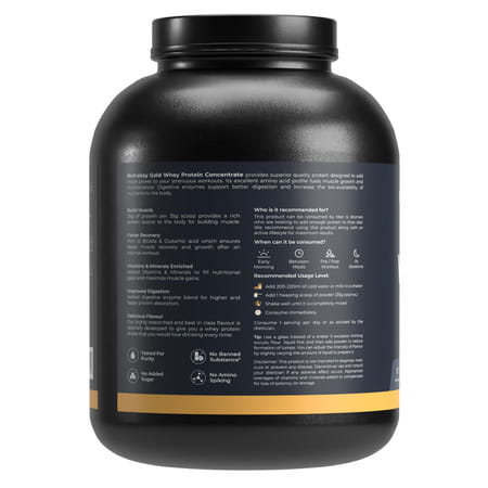 Nutrabay Gold 100% Whey Protein Concentrate Cafe Mocha - 2kg