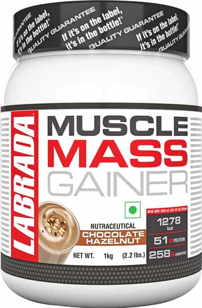 Labrada Muscle Mass Gainer - 2.2 Lbs (1Kg) (Chocolate Hazelnut)