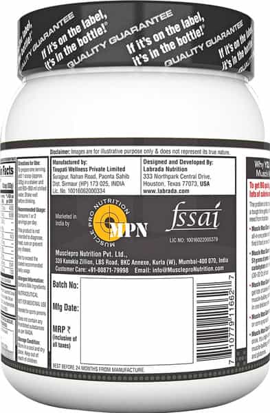 Labrada Muscle Mass Gainer - 2.2 Lbs (1Kg) (Chocolate Hazelnut)