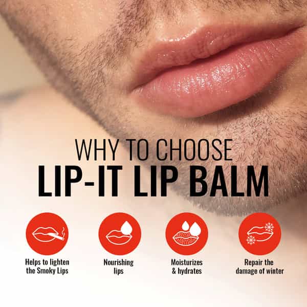 Man Arden Lip-It Lip Balm For Men Repairs & Moisturizes Lips Bubble Gum Flavour 4.5G