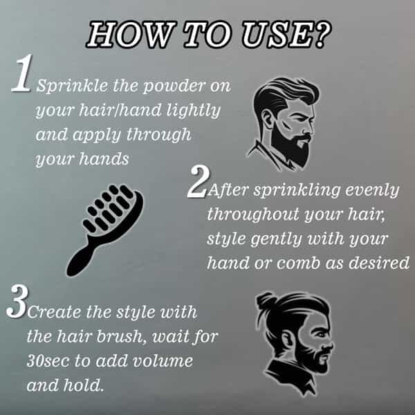 Ktein Hair Styling Powder For Men Long Hold -15G