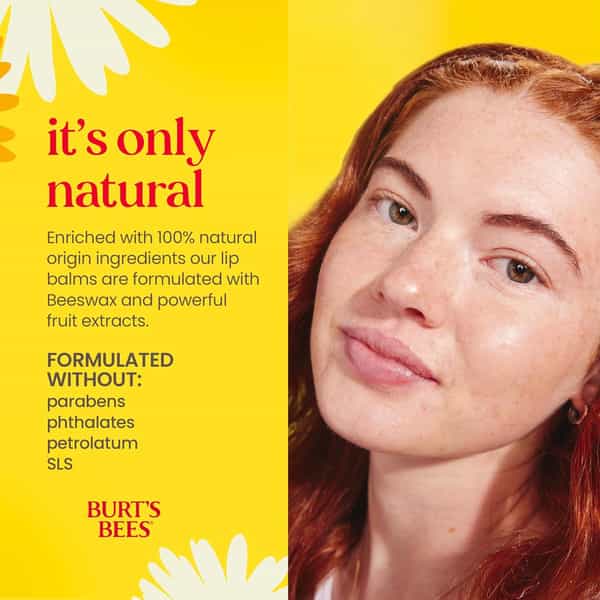 Burt's Bees Lip Balm | Pomegranate | 4.25G | Pack Of 4