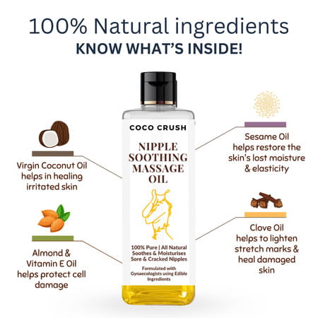 Coco Crush Nipple Soothing Massage Oil - 50ml