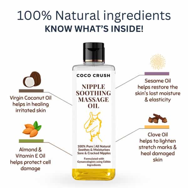 Coco Crush Nipple Soothing Massage Oil - 50Ml