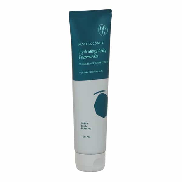 Bbb Better Body Bombay Aloe & Coconut Hydrating Daily Face Wash|Dry & Sensitive & Flaky Skin (300Ml)