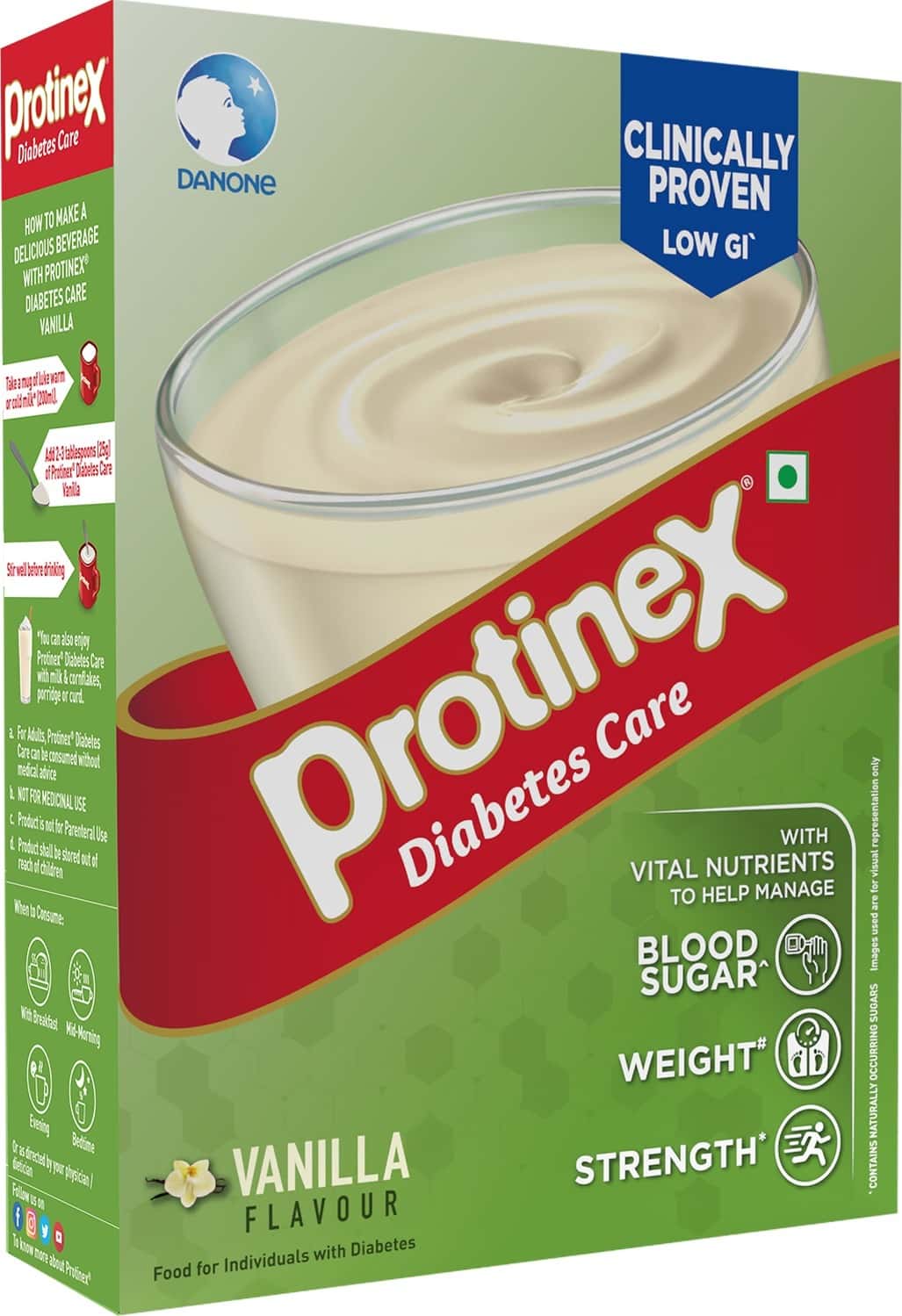Buy PROTINEX DIABETES CARE VANILLA 400GM NUTRITION DRINK FOR INDIAN