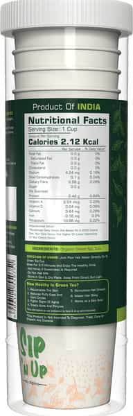 Alpino Certified Organic Tulsi Green Tea | 15 Ready To Drink Cups | Rich In Antioxidants