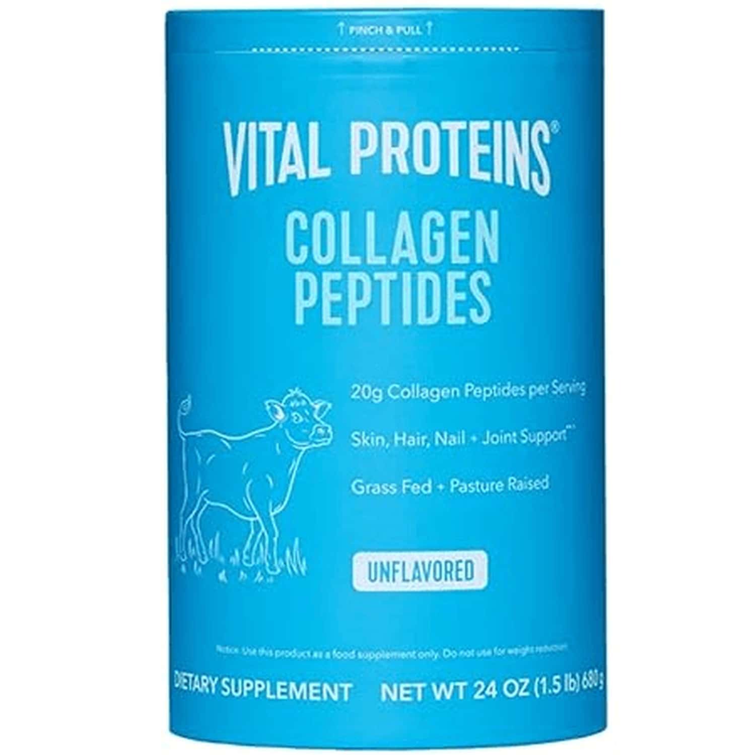Vital Proteins Collagen Peptides Unflavored Dietary Supplement | 680g