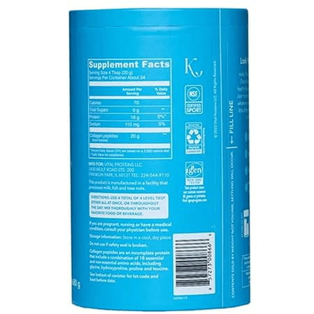 Vital Proteins Collagen Peptides Unflavored Dietary Supplement | 680G