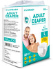 Liveasy Adult Diaper Tape Style (L)-10 | Anti Bacterial And Odour Lock Technology-Waist 38-54 Inch