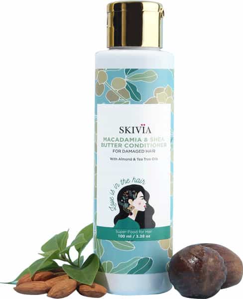 Skivia Macadamia & Shea Butter Conditioner With Almond -Treats Dry Hair (100 Ml)