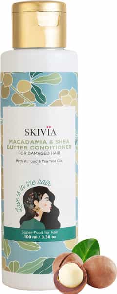 Skivia Macadamia & Shea Butter Conditioner With Almond -Treats Dry Hair (100 Ml)