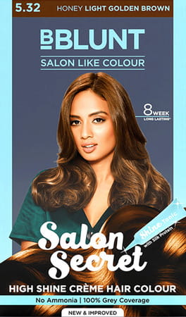 Bblunt Salon Secret High Shine 5.32 Honey Light Gloden Brown Hair Colour 108 G