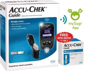 Accu-chek Guide Wireless Blood Glucose Monitoring System | Glucometer | Free 10 Test Strip