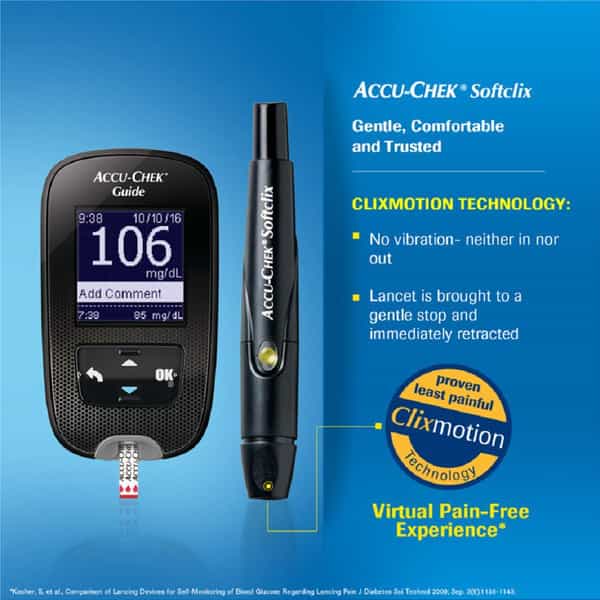 Accu-Chek Guide | Wireless Blood Glucose Monitoring System | Glucometer | Free 10 Test Strip