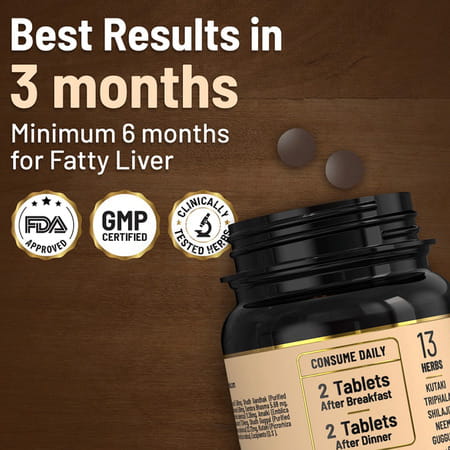 Gynoveda Liver Detox Ayurvedic Tablets. Kutki Protects From Damage Caused By Alcohol 120 Tablets