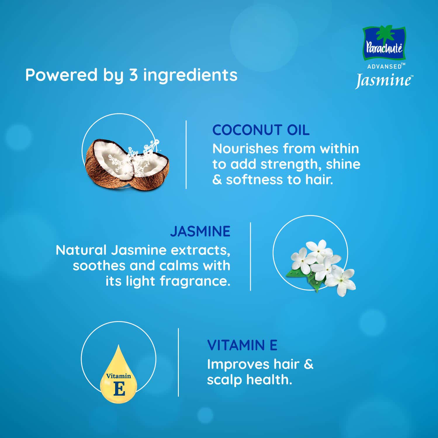 Buy PARACHUTE ADVANSED JASMINE COCONUT HAIR OIL FOR SHINY & STRONG HAIR 500ML Online & Get Upto