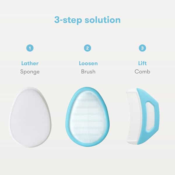 Fridababy Dermafrida Flakefixer | Baby Cradle Cap Brush & Comb Set | 3-Step System