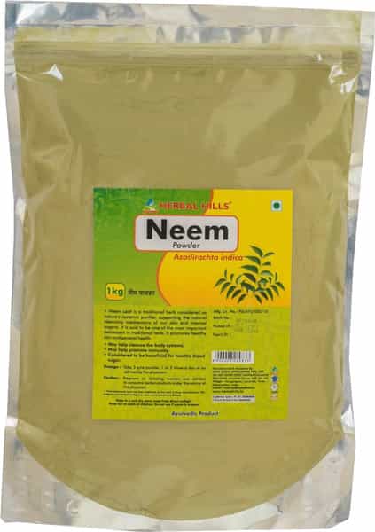 Herbal Hills Neem Patra Powder - 1Kg - Pack Of 2