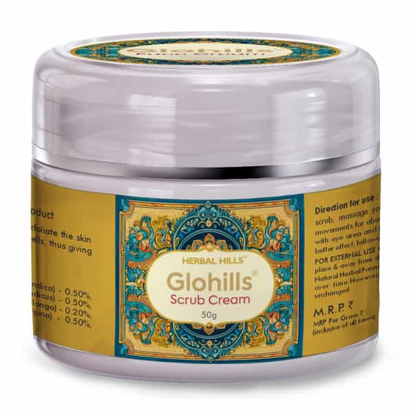 Herbal Hills Glohills Scrub Cream 50G (Pack Of 2)