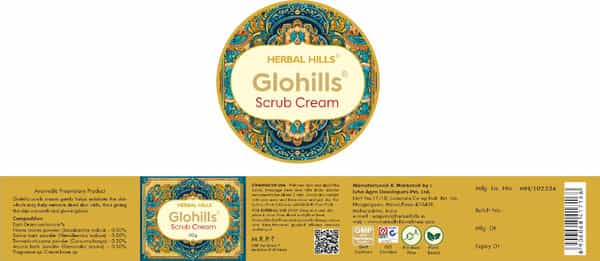 Herbal Hills Glohills Scrub Cream 50G (Pack Of 2)