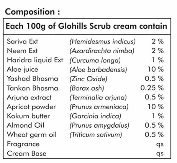 Herbal Hills Glohills Scrub Cream 50G (Pack Of 2)