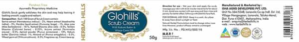 Herbal Hills Glohills Scrub Cream 50G (Pack Of 2)