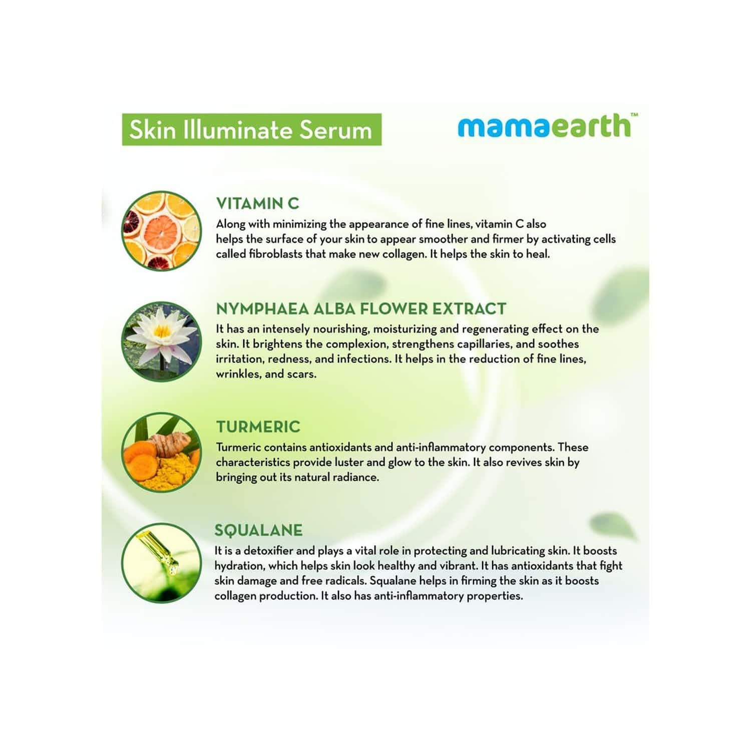 Mamaearth Skin Illuminate Vitamin C Serum For Radiant Skin With High Potency Vitaminc & Turmeric 30g