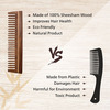 Groviva Sheesham Wood Comb 14 Fc | Hair Straightening | For Men (Pack Of 2)