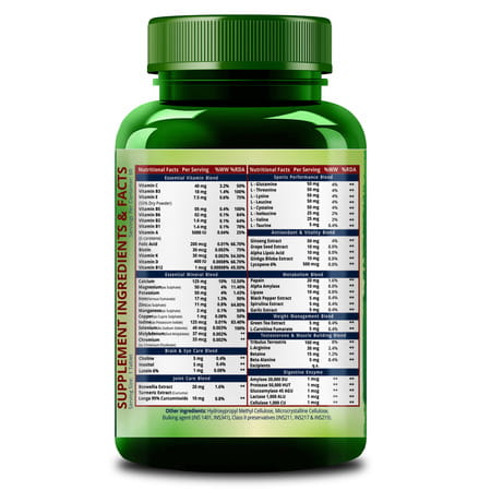 Vlado'S Himalayan Organics Multivitamin Sports With 60 + Supplement 60 Tablets