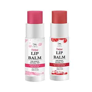 Tnw The Natural Wash Multipurpose Tinted Lip Balm Lip Care Combo For Dry Red + Rose Pink 12g