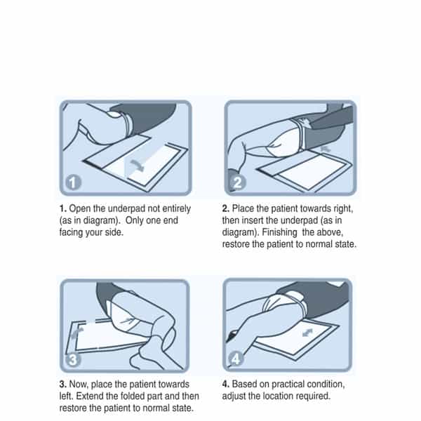 Easycare Skin Friendly Cotton Four Layers Soft Underpad Pack Of 10 - Ec1190